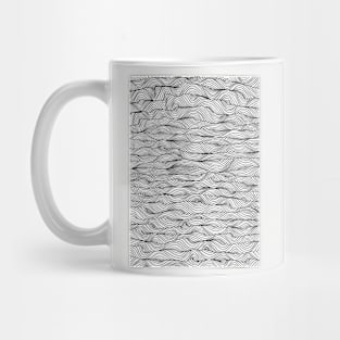 Line Pattern II, Fine Liner Drawing Mug